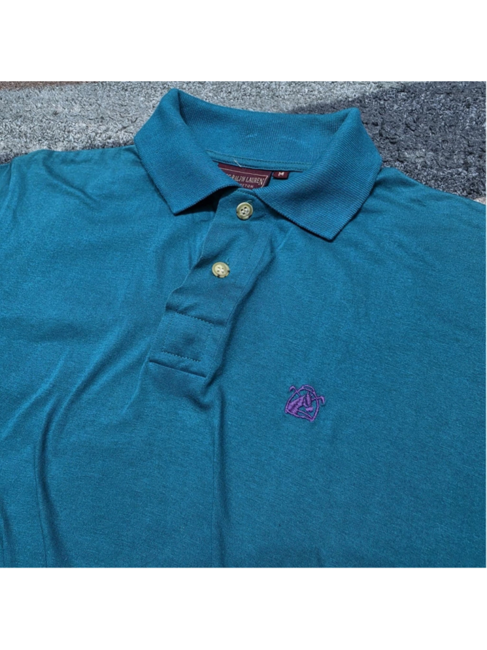 Ralph Lauren Chaps Polo Shirt Mens M Teal Japan Cotton Classic Preppy